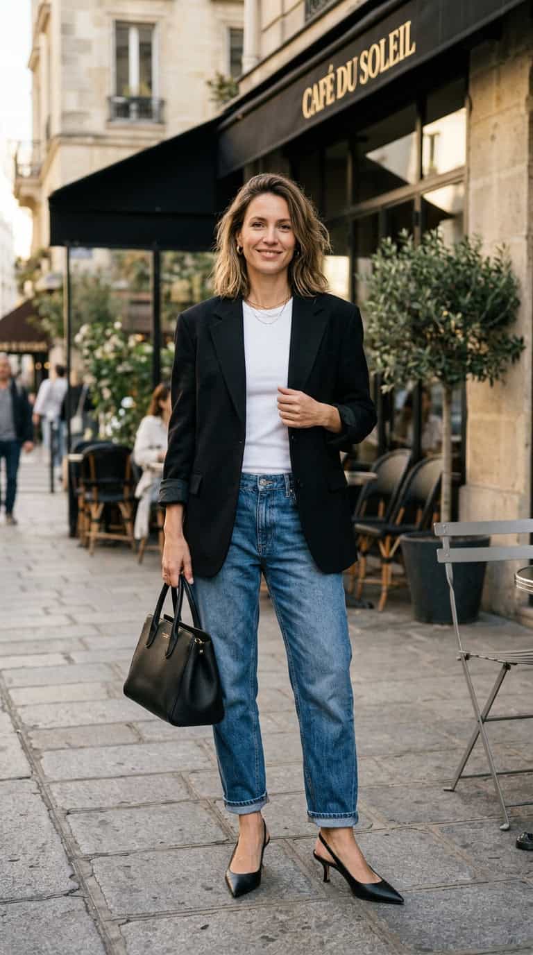 black blazer outfits for women