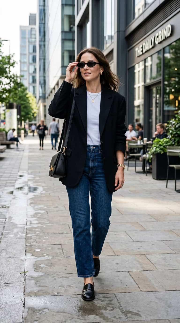 black blazer outfits for women
