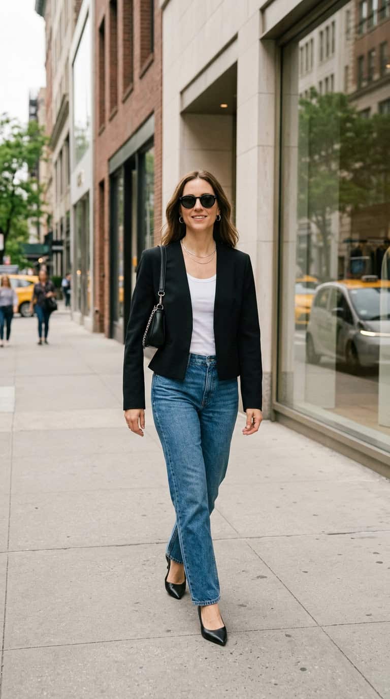 black blazer outfits for women