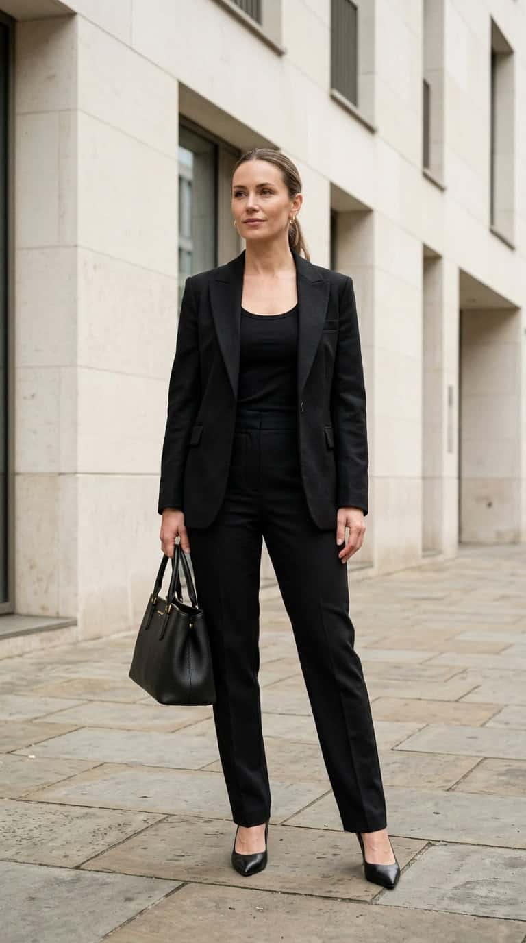 black blazer outfits for women