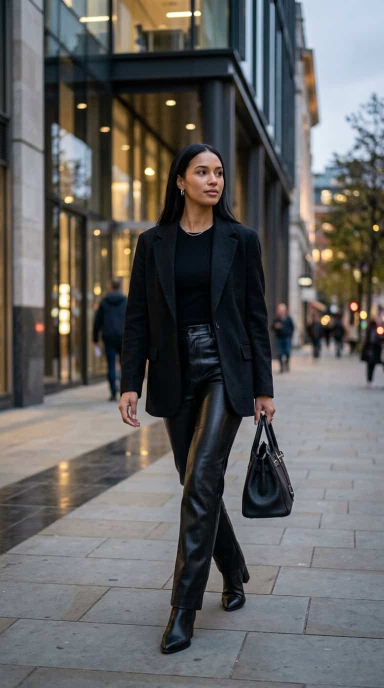 black blazer outfits for women