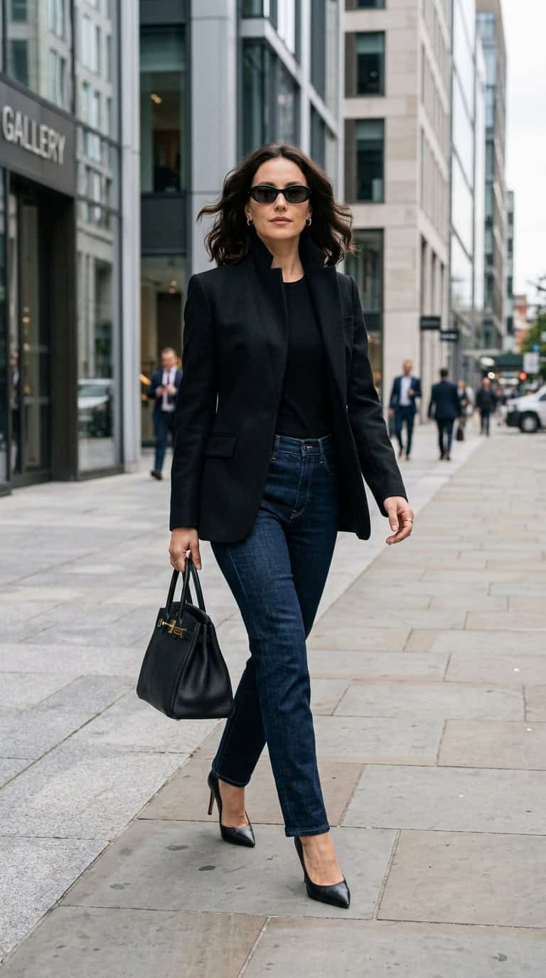 black blazer outfits for women