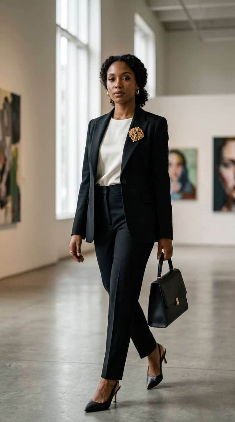 black blazer outfits for women