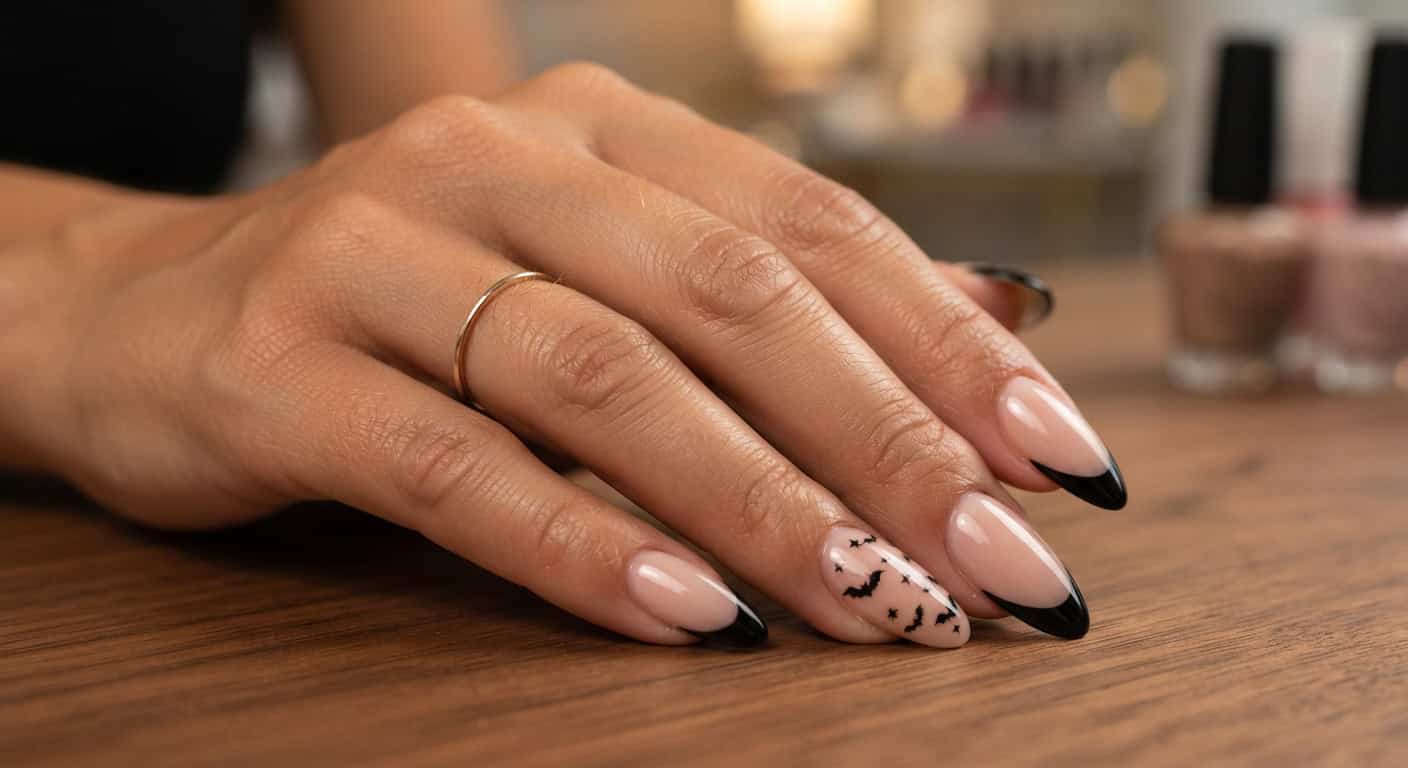 Black Aesthetic Halloween Nails