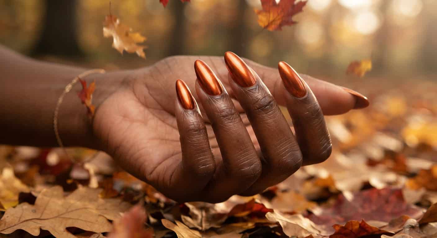 Orange Halloween Nails
