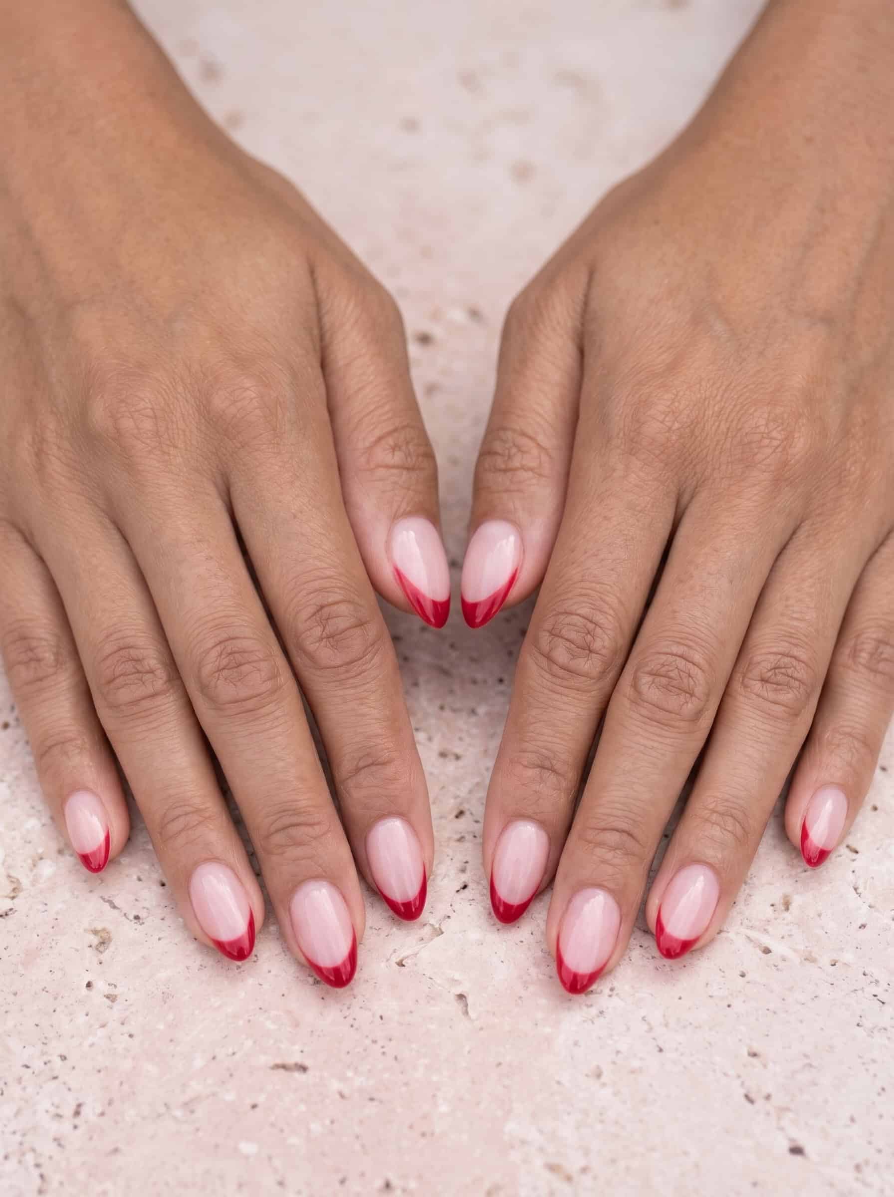 Classic Red French Tips