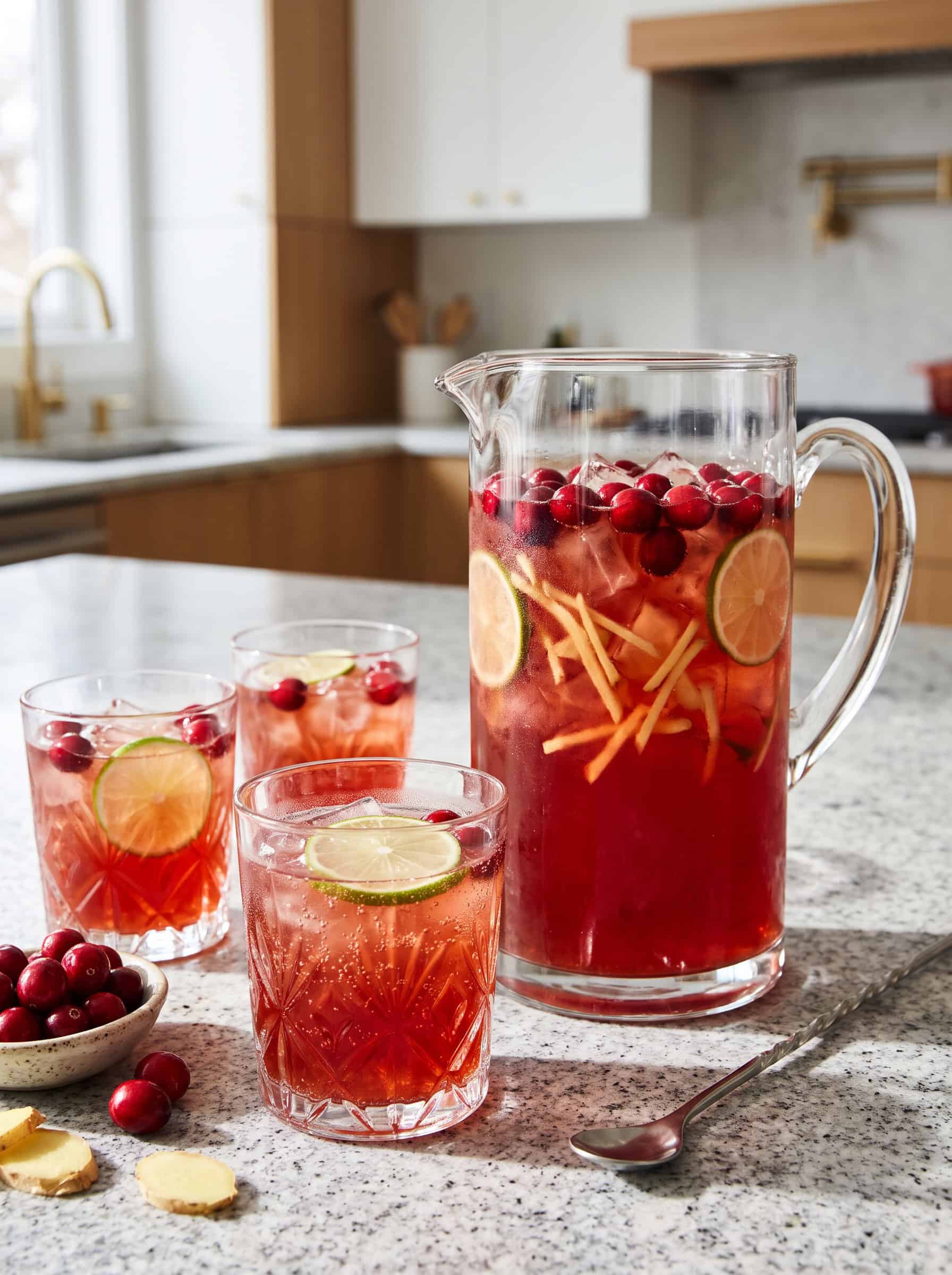 Cranberry Ginger Vodka Punch