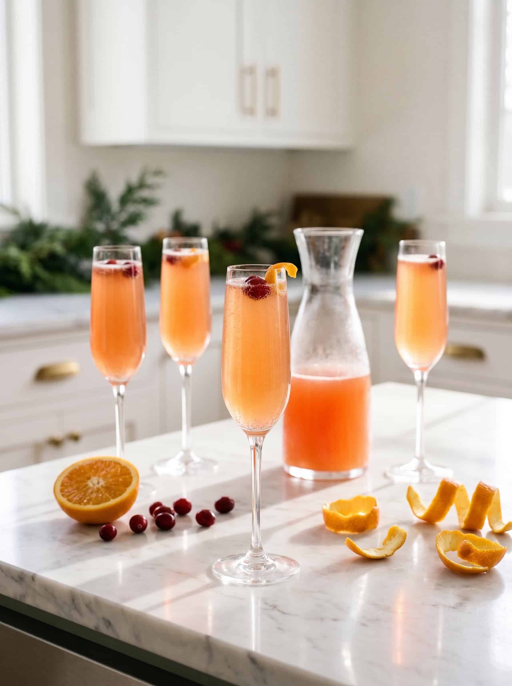 Cranberry Orange Holiday Mimosa