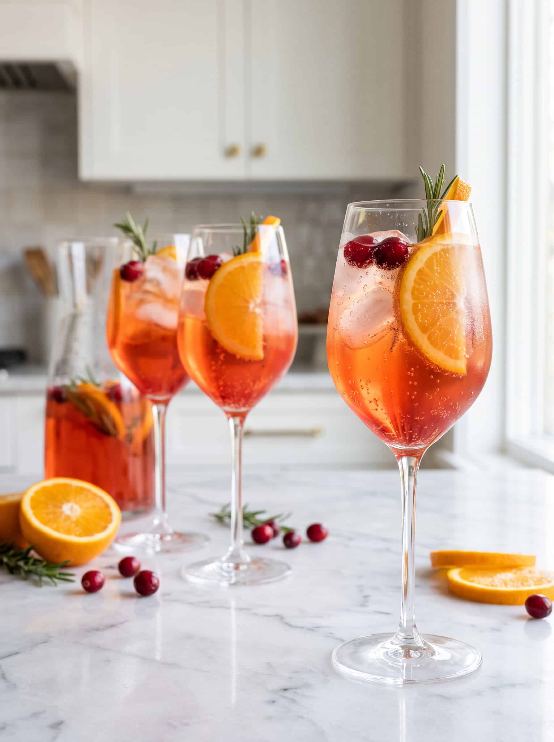 Cranberry Orange Prosecco Spritz