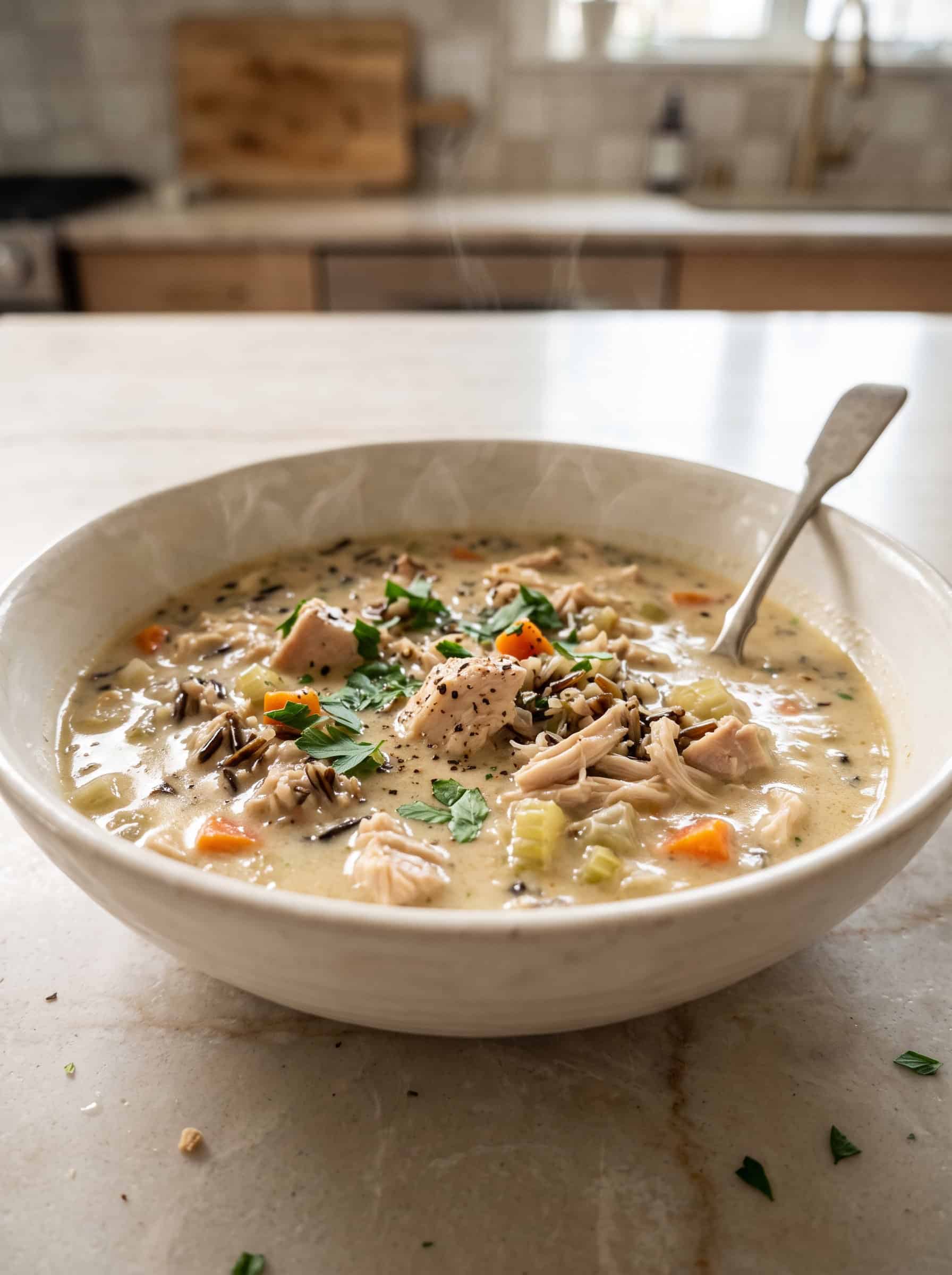 Creamy Chicken and Wild Rice Soup