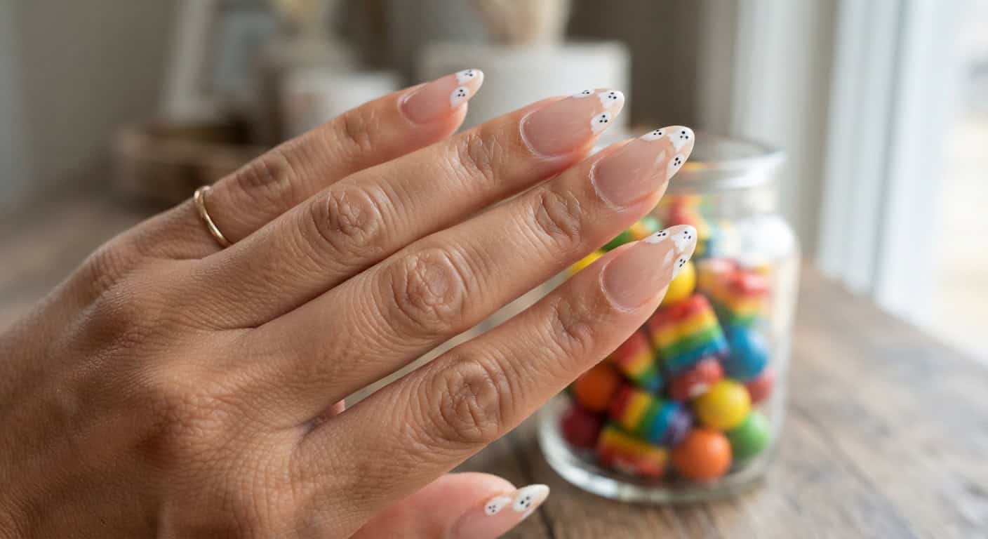 Ghost Halloween Nails
