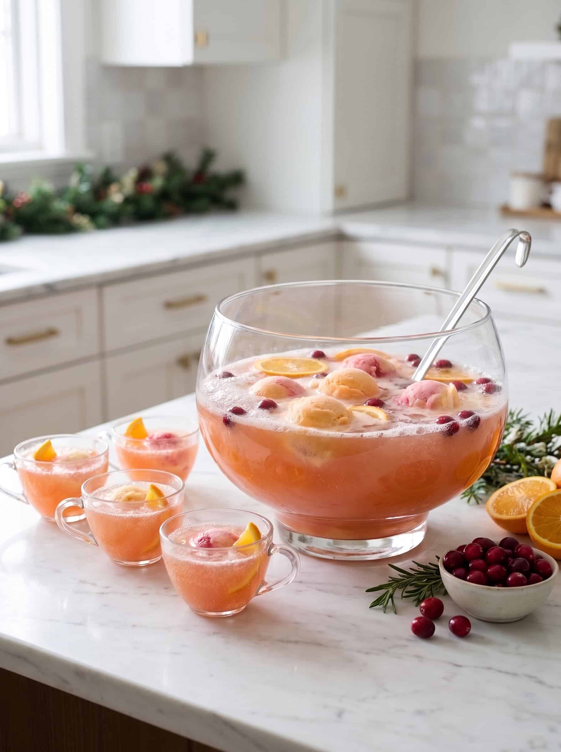 Holiday Sherbet Punch