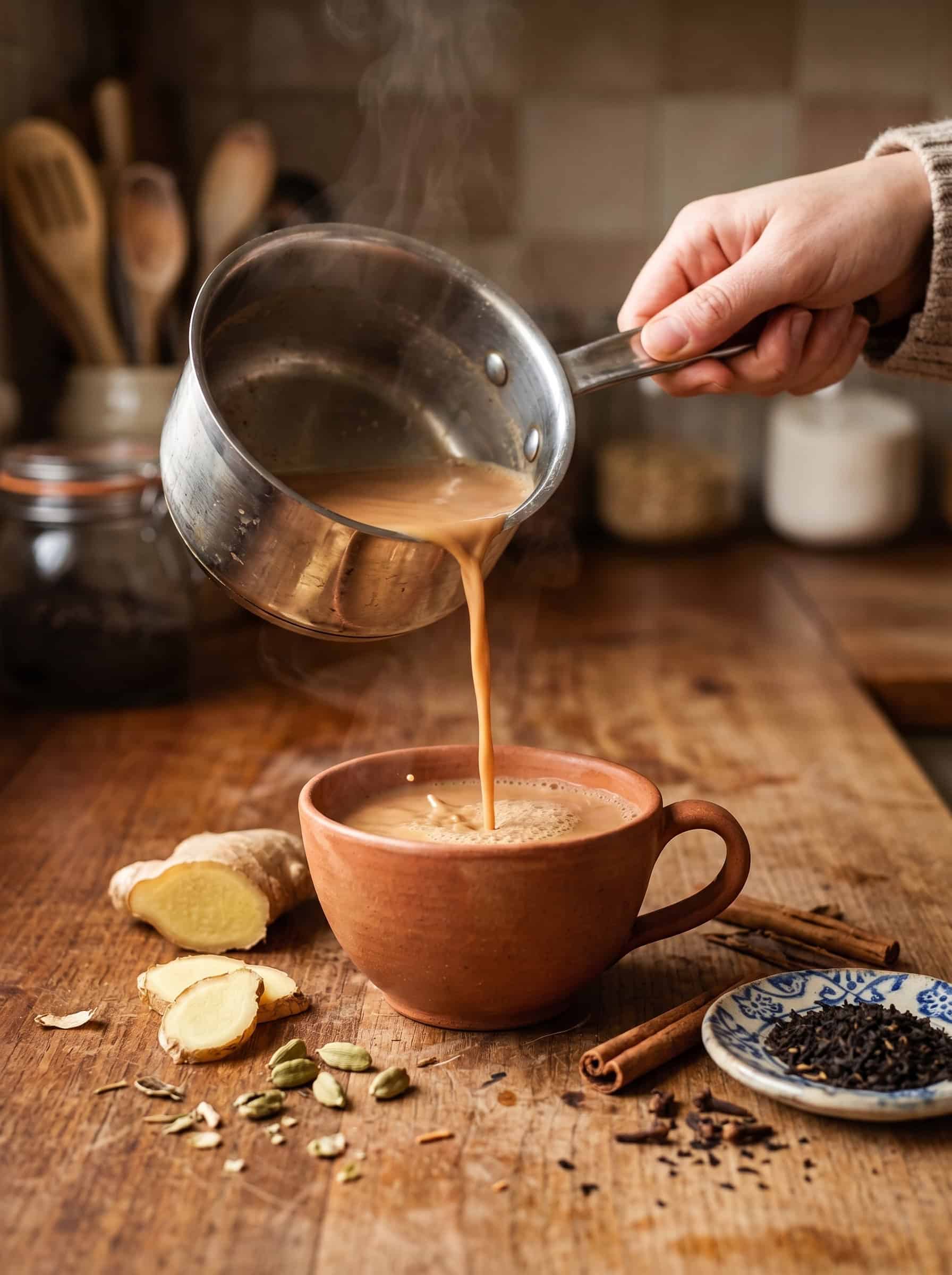 Homemade Masala Chai Latte