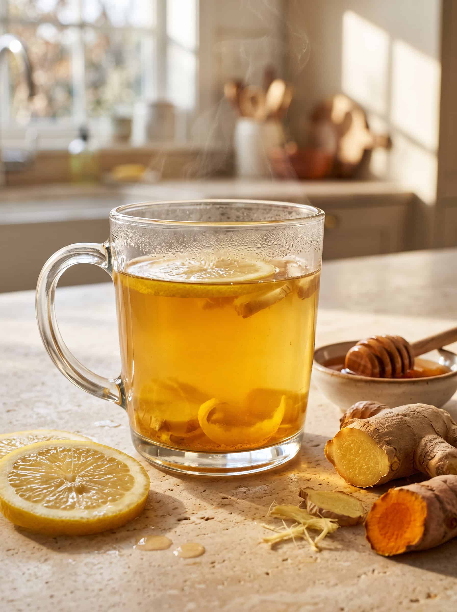 Lemon Ginger Turmeric Tea