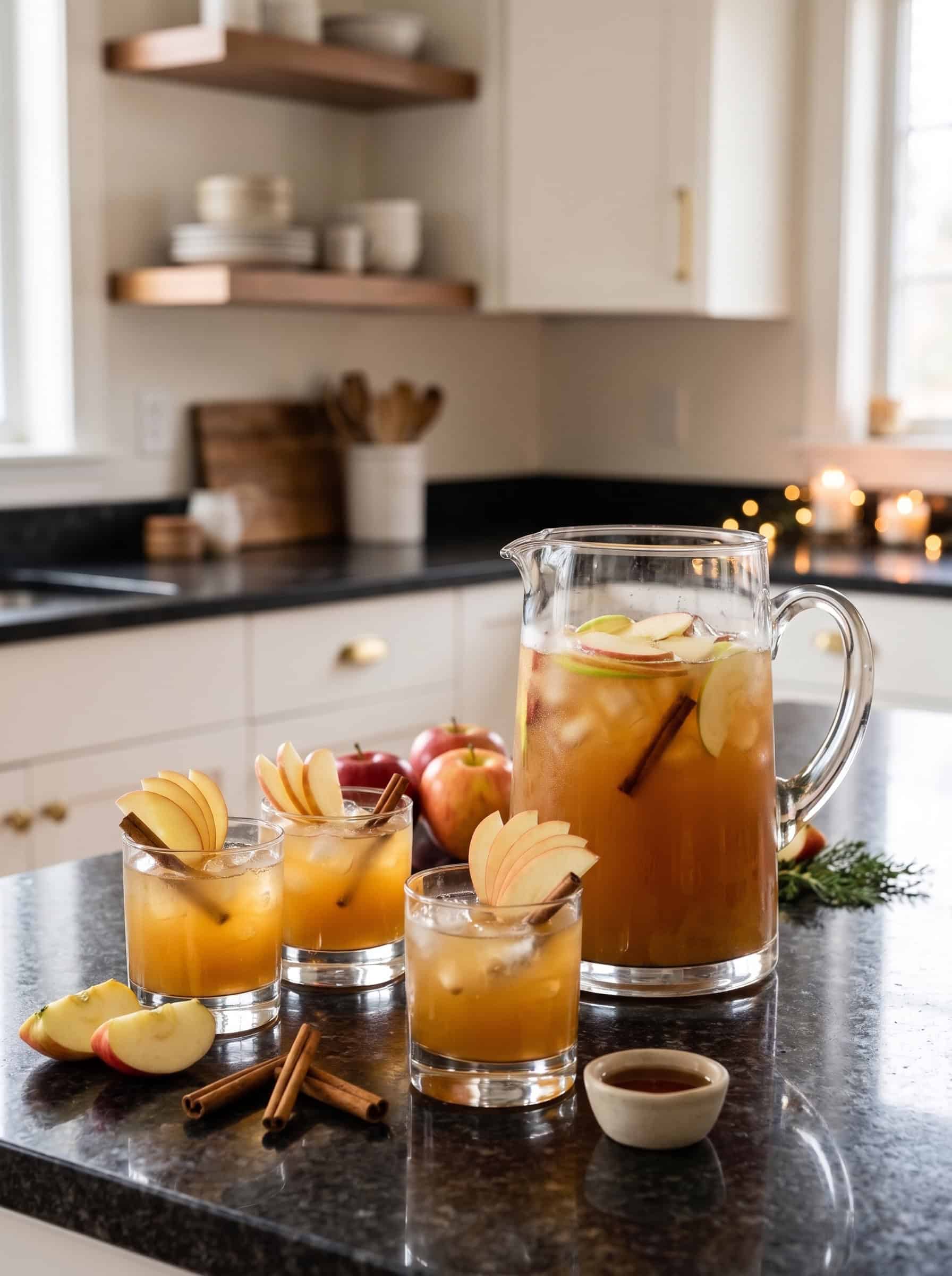 Maple Apple Cider Bourbon Punch