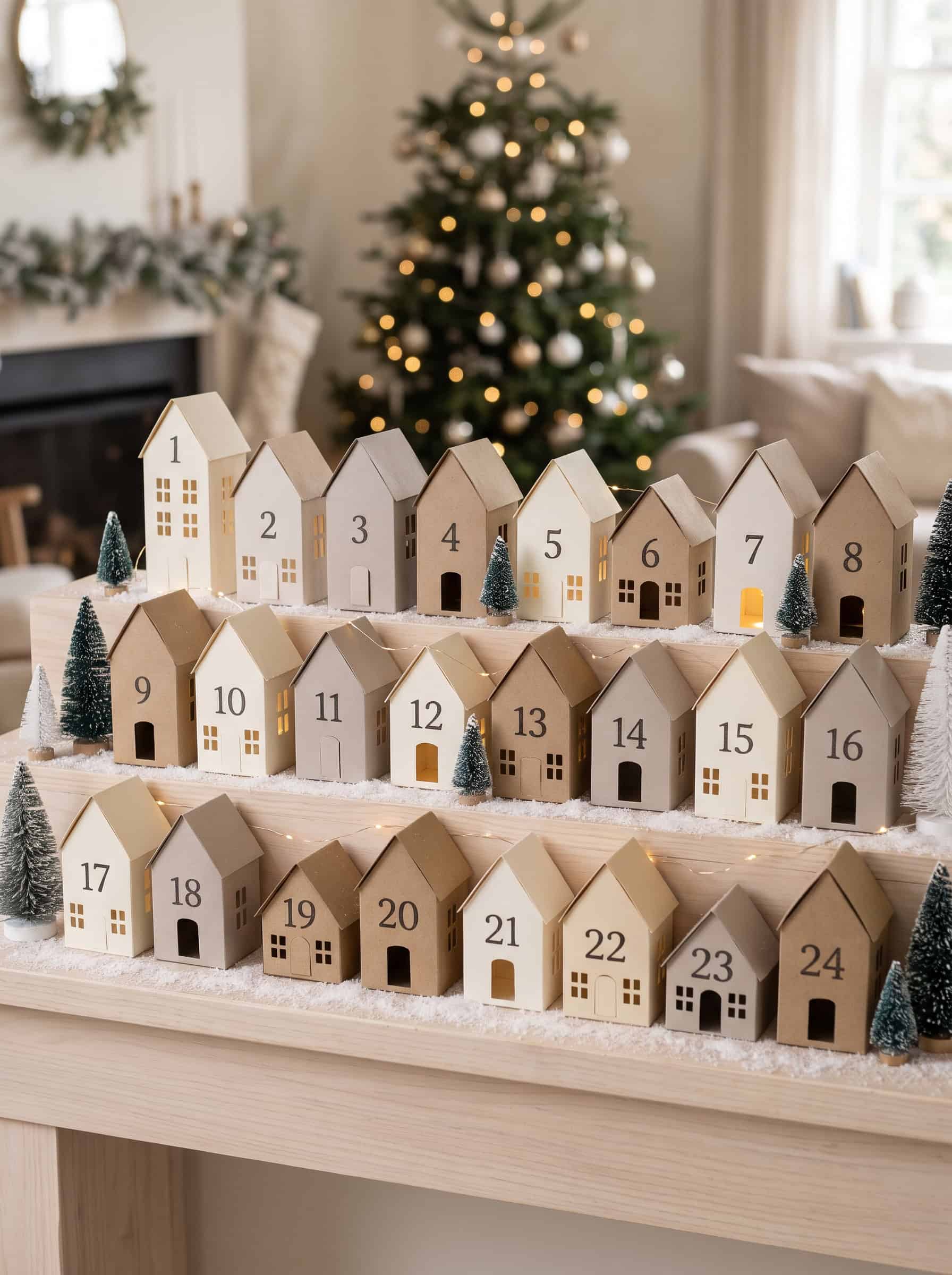Mini Paper House Advent Village
