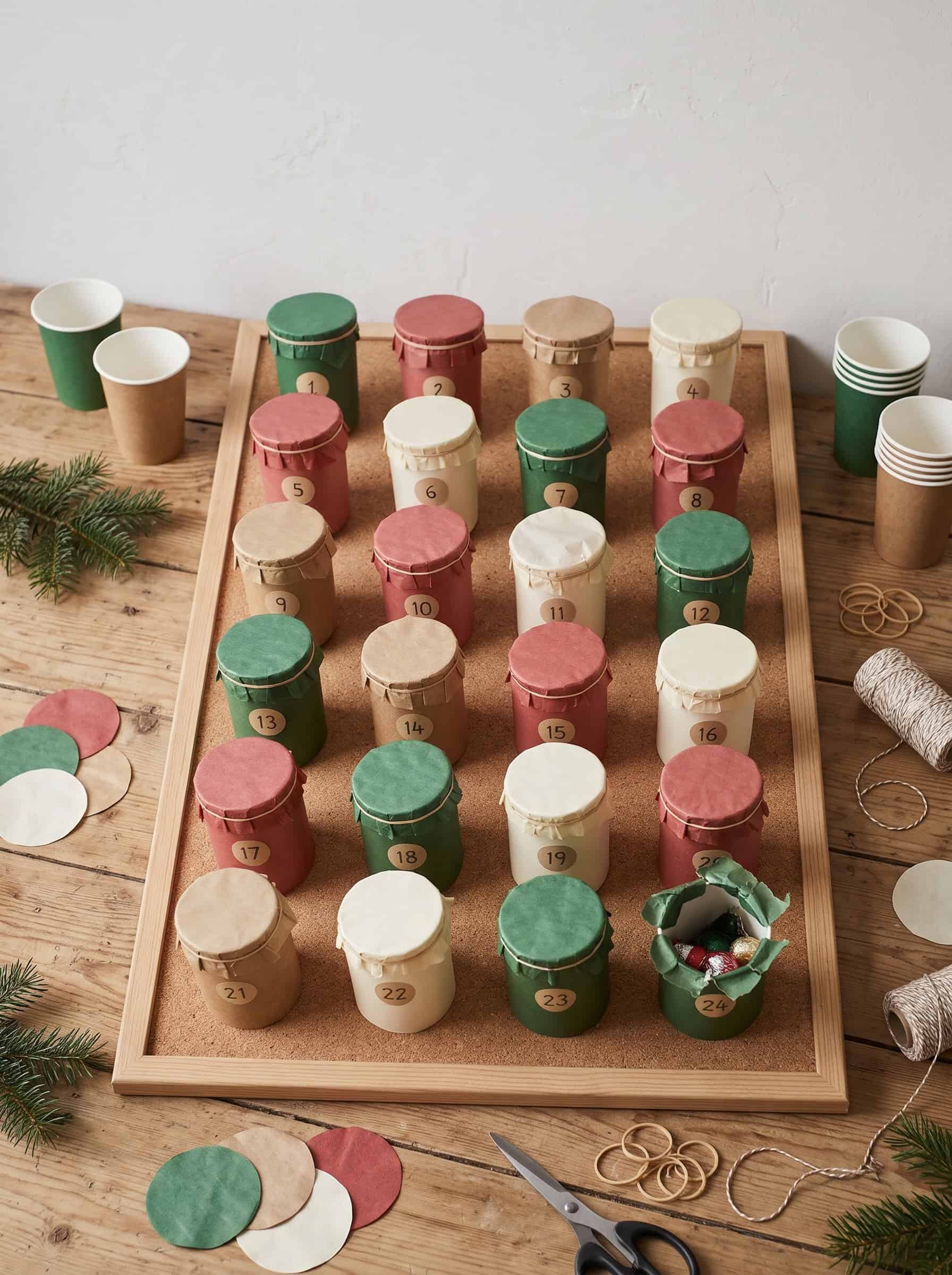 Paper Cup Surprise Calendar