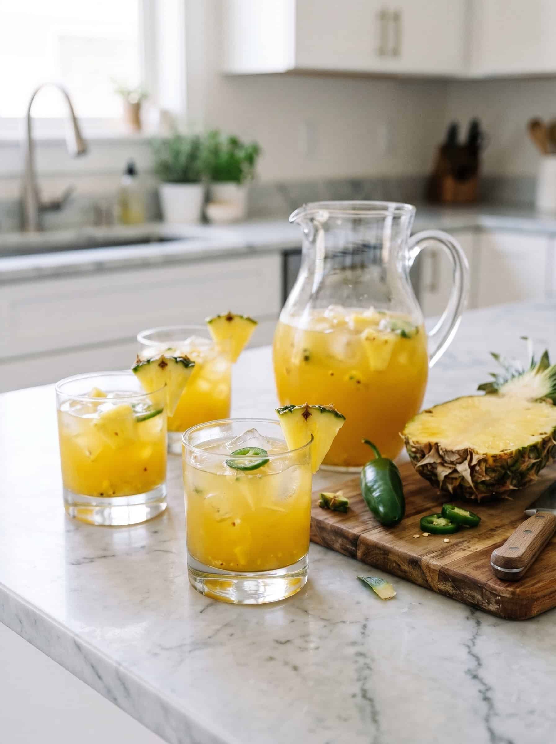 Pineapple Jalapeño Tequila Punch