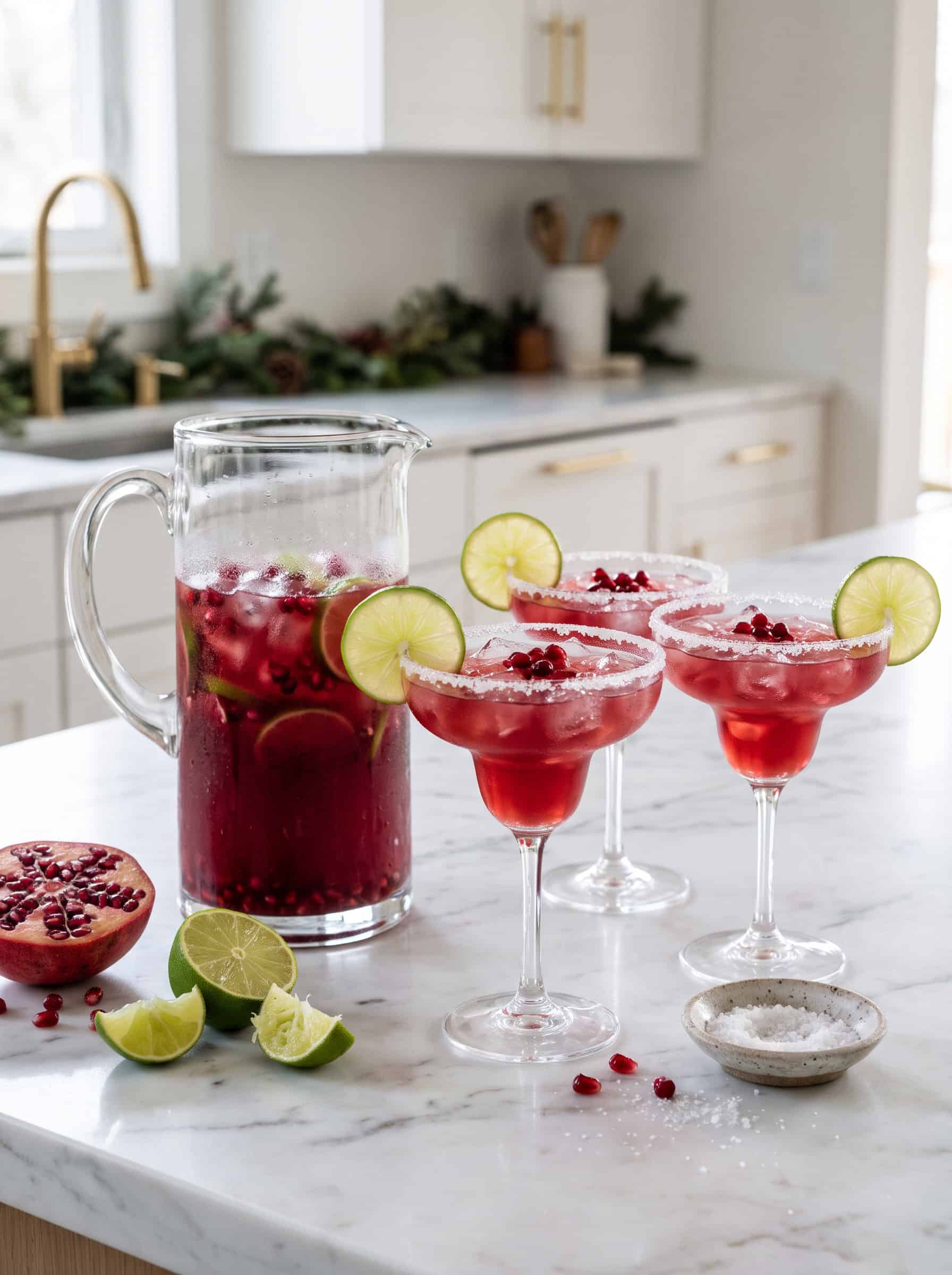 Pomegranate Lime Holiday Margarita