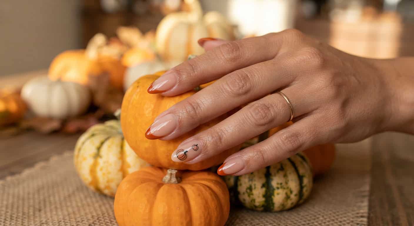 Orange Halloween Nails