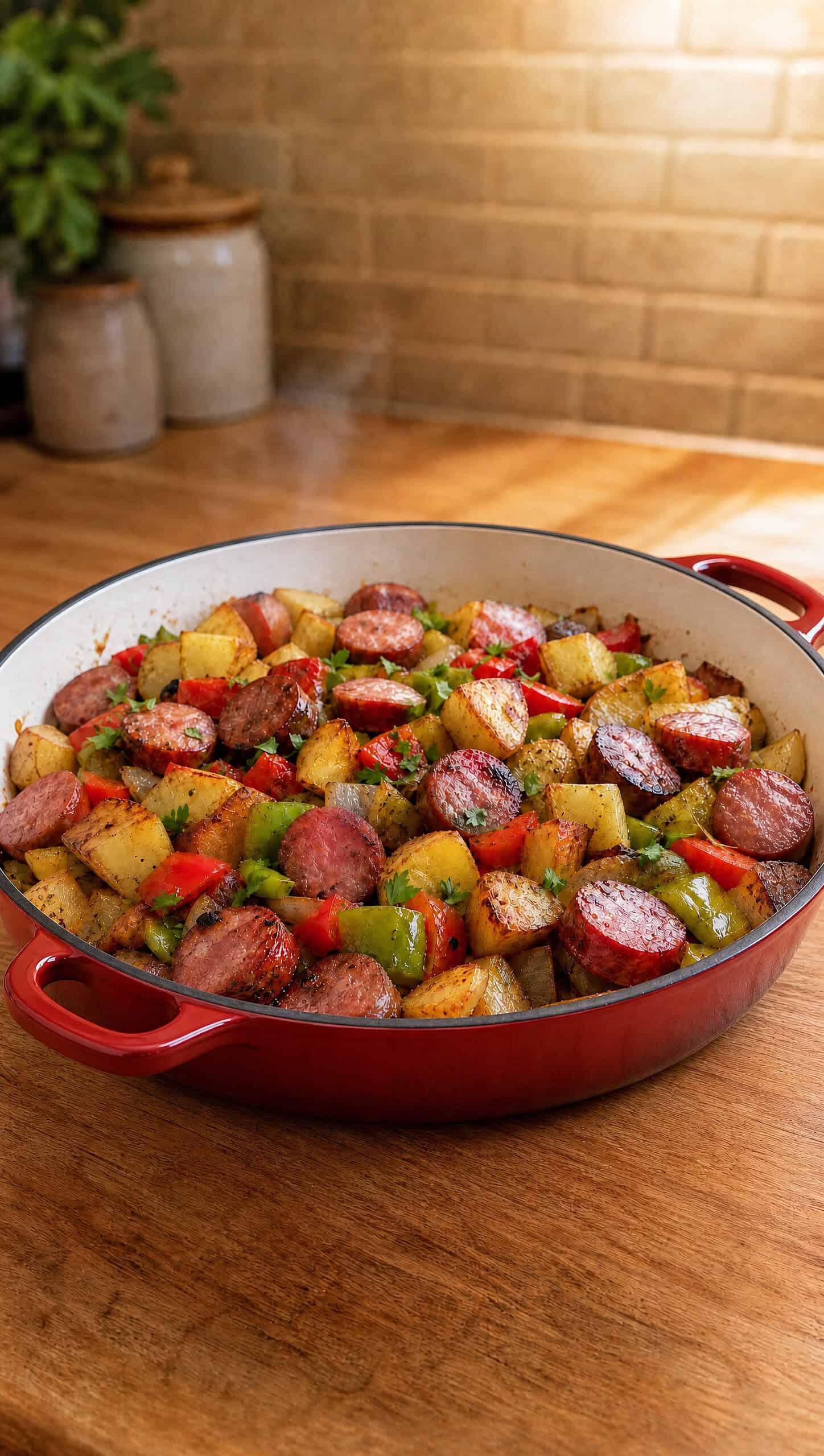 Sausage and potatoes
