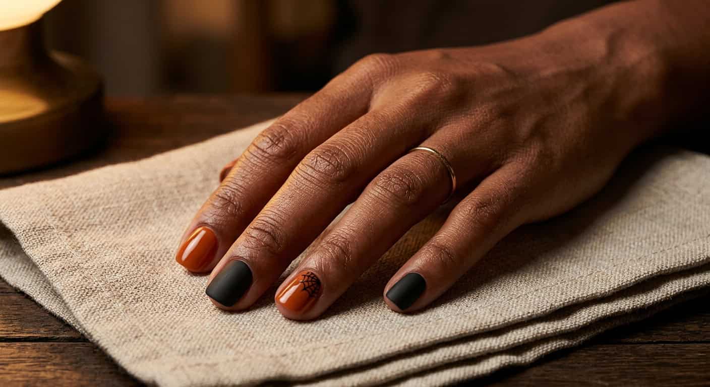 Short Aesthetic Halloween Nails