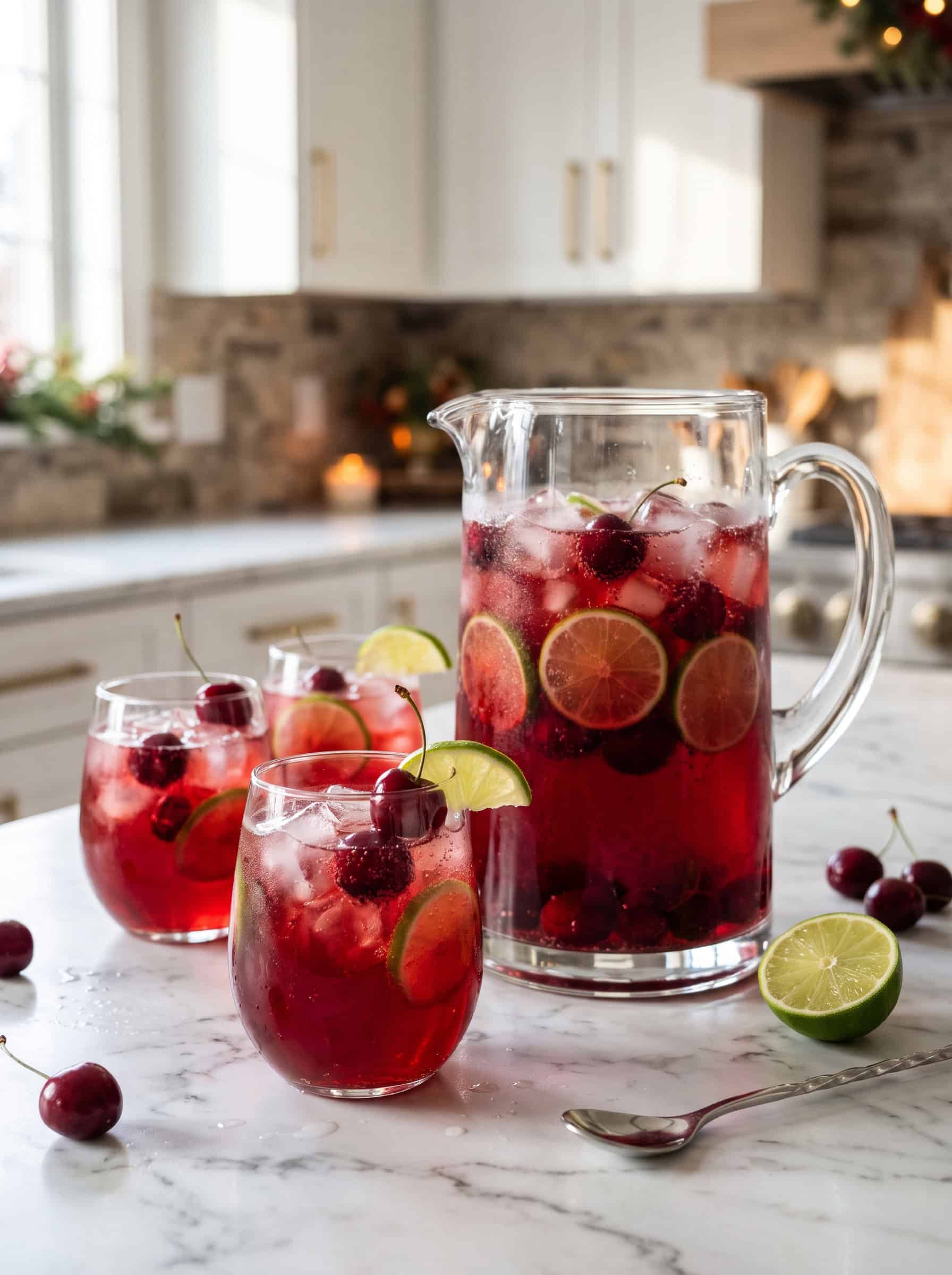 Sparkling Cherry Lime Punch