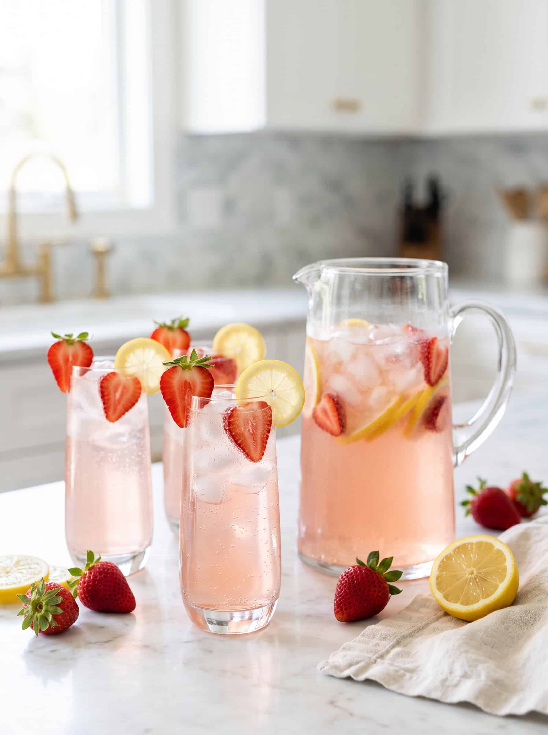 Strawberry Lemon Sparkler