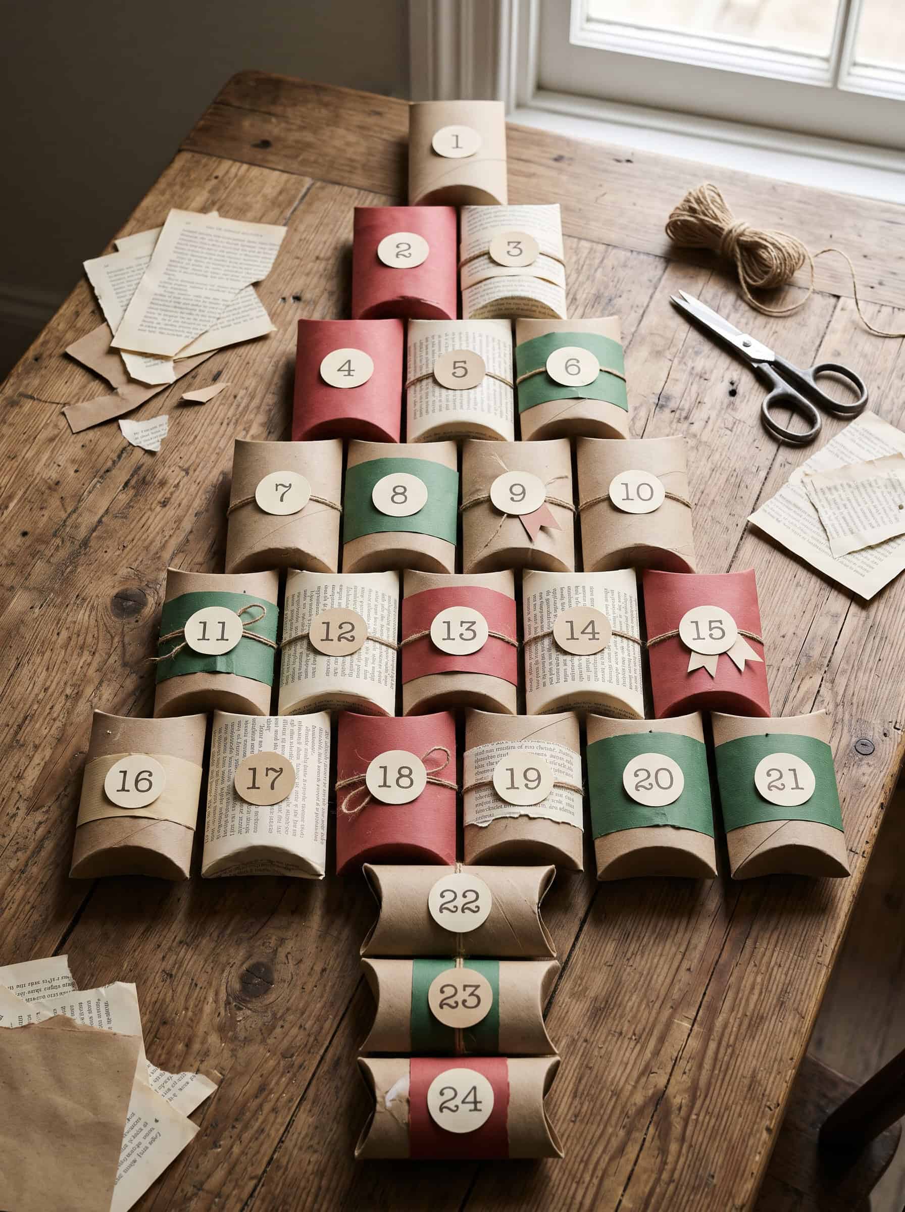 Toilet Paper Roll Advent Calendar