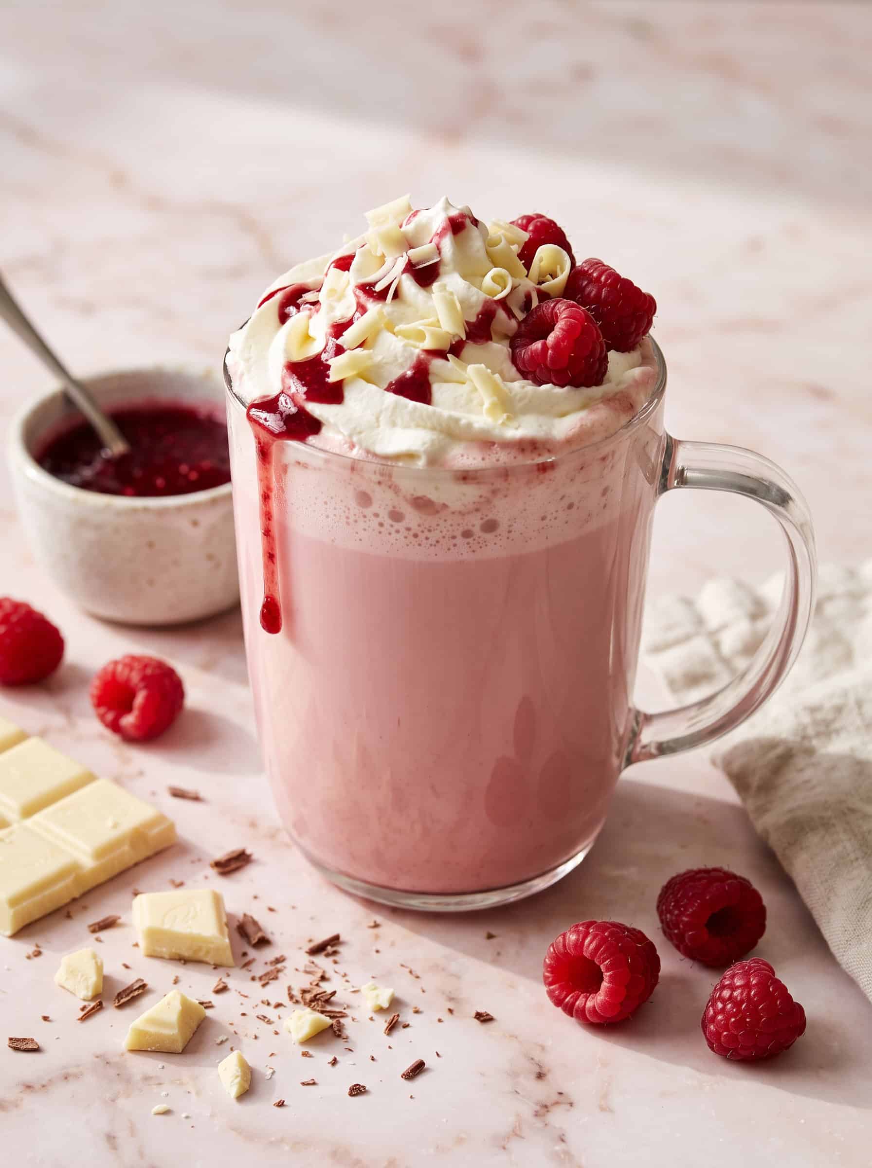 White Chocolate Raspberry Steamer