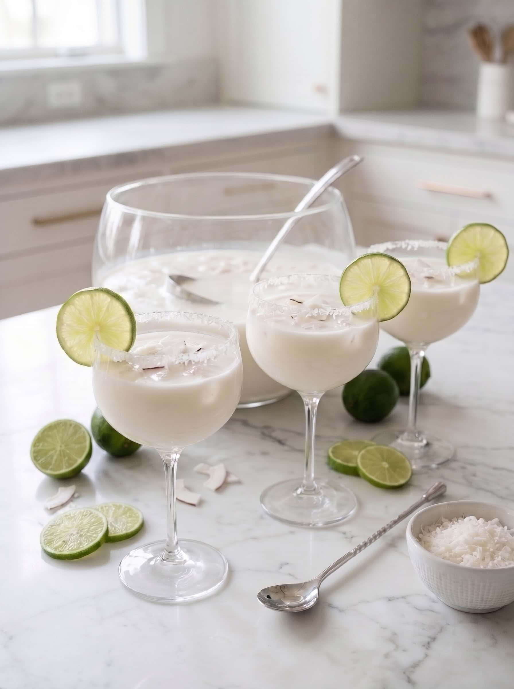 White Christmas Coconut Punch