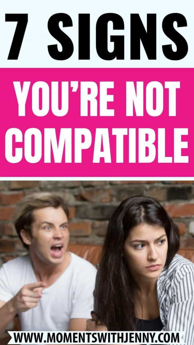 7 Obvious Signs You're Not Compatible With Your Partner Moments With